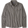 Patagonia Men's Long-Sleeved Lightweight Fjord Flannel Shirt in Tracks: Noble Grey