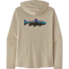 Patagonia Men's Capilene Cool Daily Graphic Hoody in Fitz Roy Trout/Pumice X-Dye