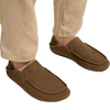 Men's Moloa Slipper in Kona Coffee pair on model