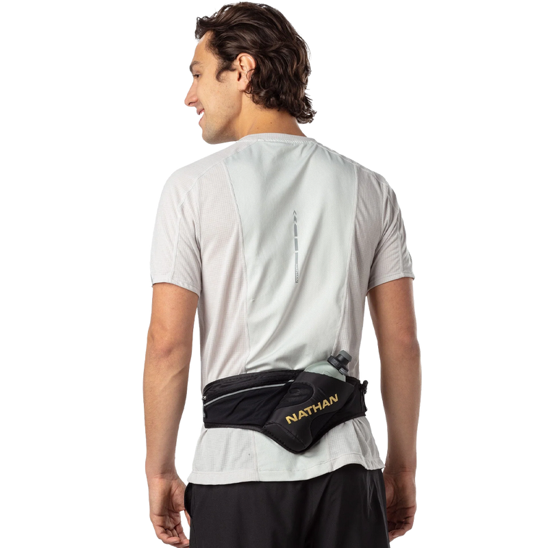 Peak Hydration Waist Pack 18oz, Nathan Peak Hydration Waist Pack 18oz on waist