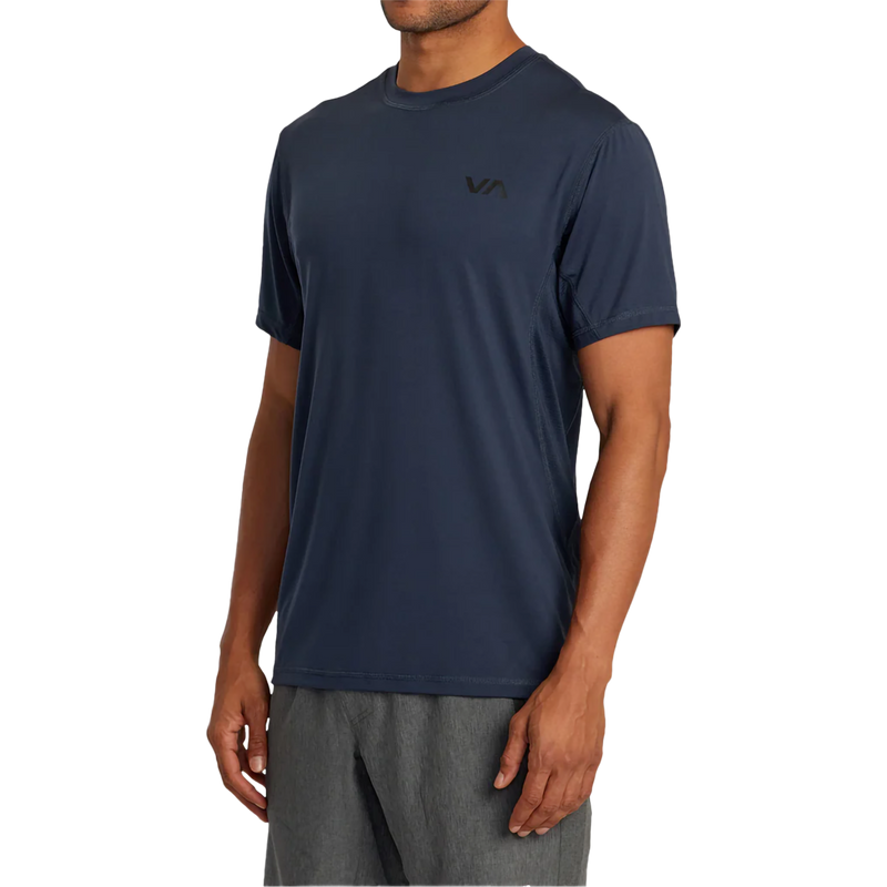 Men's Sport Vent Tee, RVCA Men's Sport Vent Tee Indigo front left