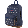 Jansport Right Pack Expressions in KV8-Embroidered Denim Dark front right