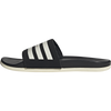 Adidas Men's Adilette Comfort in Black/White/Black left profile