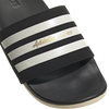 Adidas Men's Adilette Comfort in Black/White/Black toe strap