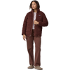 Patagonia Women's Cord Fjord Coat in Dulse Mauve front full length