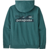 Patagonia Men's Boardshort Logo Uprisal Hoody in WLDB-Wetland Blue back