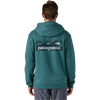 Patagonia Men's Boardshort Logo Uprisal Hoody in WLDB-Wetland Blue on model back
