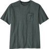 Patagonia Men's Boardshort Logo Responsibili-Tee front pocket