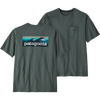 Patagonia Men's Boardshort Logo Responsibili-Tee in Nuveau Green