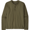 Patagonia Men's Organic Cotton Lightweight Henley in Basin Green