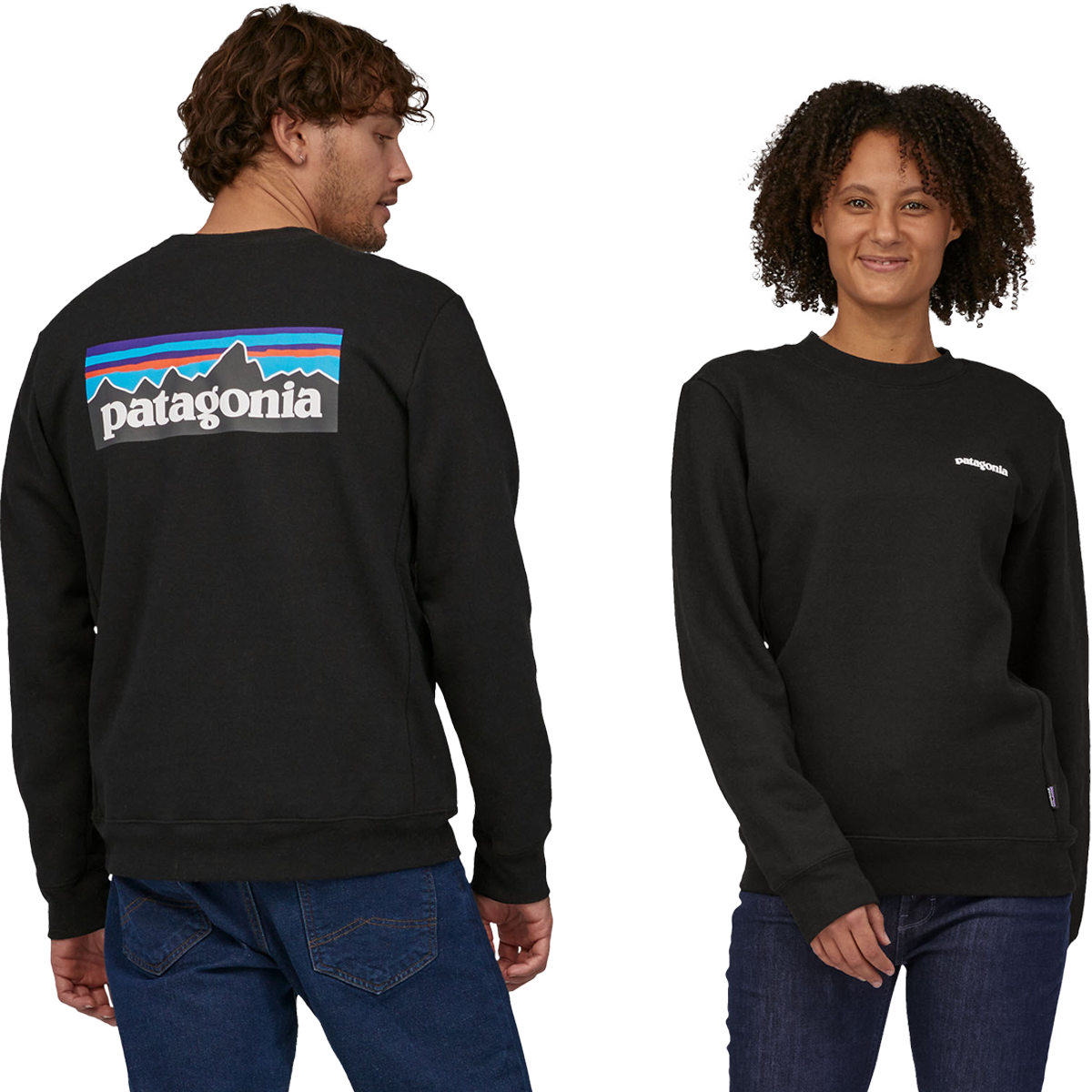 Patagonia P-6 Logo Uprisal Crew Sweatshirt New Navy