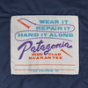 Patagonia Youth Down Sweater tag