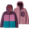Patagonia Youth Reversible Down Sweater Hoody in Planet Pink