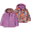 Patagonia Youth Baby Reversible Down Sweater Hoody in RVPO-River River Potters Red
