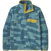 Patagonia Men's Lightweight Synchilla Snap-T Fleece in Quilty Fitz/Wetland Blue