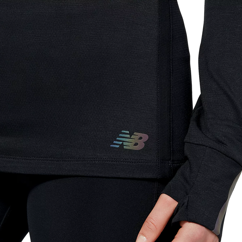 Women's Q Speed 1NTRO Long Sleeve 2.0, New Balance Women's Q Speed 1NTRO Long Sleeve 2.0 logo