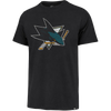 47 Brand Men's Sharks Premier Franklin Tee in Flint Black