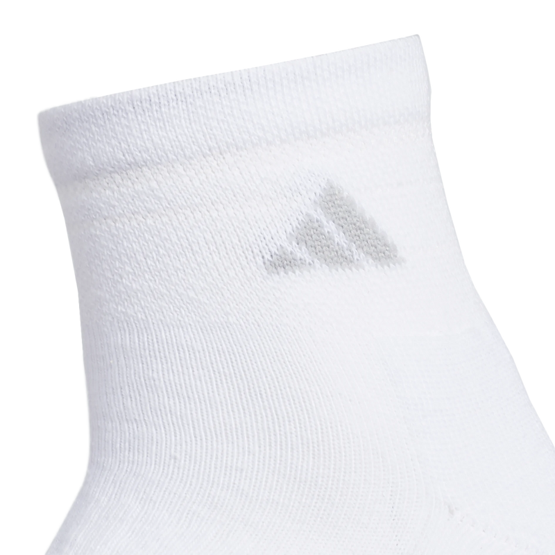 Women's Cushioned II Quarter 3-Pack, Adidas Women's Cushioned II Quarter logo