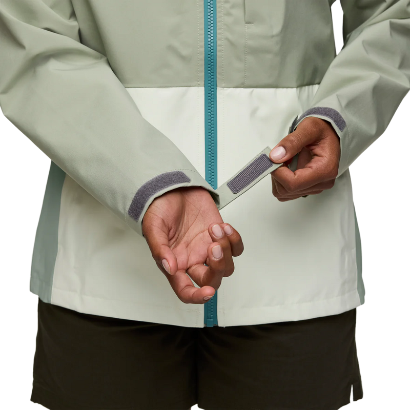 Women's Cielo Rain Jacket, Cotopaxi Women's Cielo Rain Jacket in BSHDW-Brush and Dew cuffs