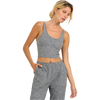 Vuori Women's Halo Performance Crop in HTG-Heather Grey