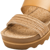 Reef Women's Cushion Vista Hi in Natural Braid toe strap