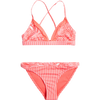Roxy Youth Vacay For Life Athletic Set in Sunkissed Coral Tropical