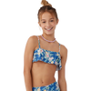 O'Neill Youth Tulum Tropical Ruffle Bralette in Classic Blue