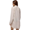 Prana Women's Fernie Shirt in 101-Soft White Wave back