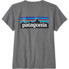 Patagonia Women's P-6 Logo Responsibili-Tee in Gravel Heather