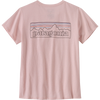 Patagonia Women's P-6 Logo Responsibili-Tee in P-6 Outline/Whisker Pink