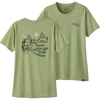 Patagonia Women's Cap Cool Daily Graphic Tee - Lands in Protect Pedal/Salvia Green X-Dye