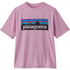Patagonia Youth Capilene Silkweight T-Shirt in P-6 Logo/Dragon Purple