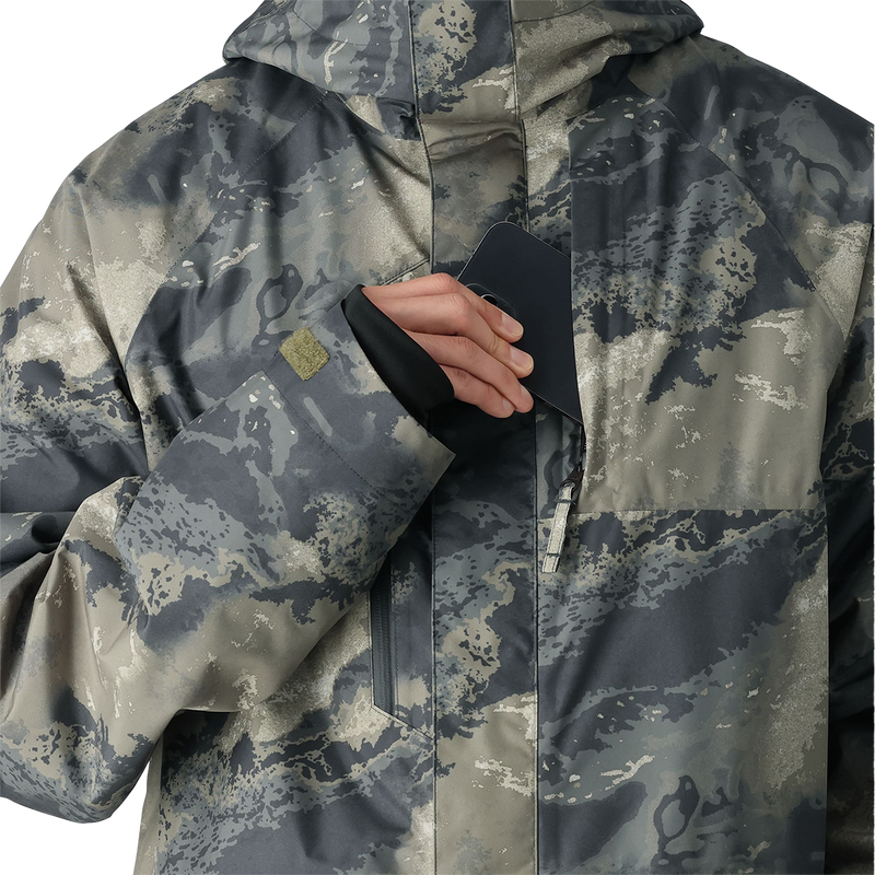 Men's Gore-Tex Core Shell Jacket, 686 Men's Gore-Tex Core Shell Jacket in SGHM-Sage Hemisphere front left pocket