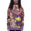 686 Women's Bonded Fleece Pullover Hoody in Grateful Dead Tie Dye