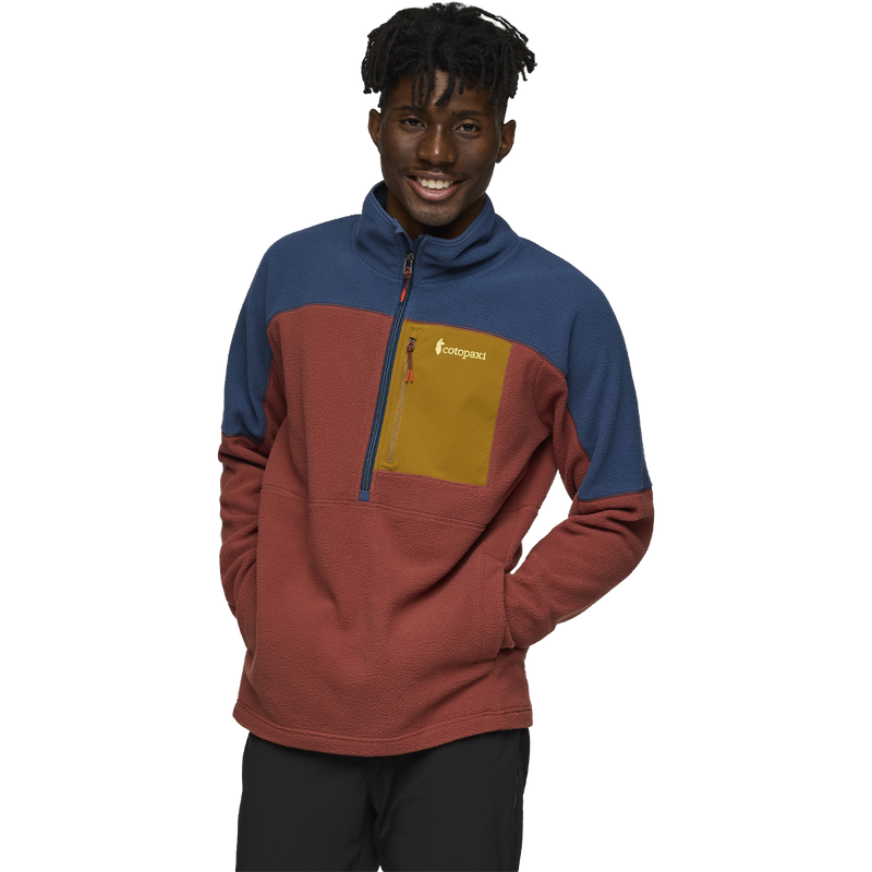 Men's Abrazo Half-Zip Fleece Jacket, Cotopaxi Men's Abrazo Fleece Half-Zip Jacket front on model