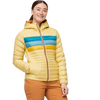 Cotopaxi Women's Fuego Down Hooded Jacket in Wheat Stripes