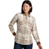 Kuhl Women's Tess Flannel Long Sleeve Shirt in Dove