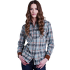 Kuhl Women's Tess Flannel Long Sleeve Shirt in Evergreen