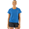 Rabbit Women's EZ Tee Cropped in Classic Blue