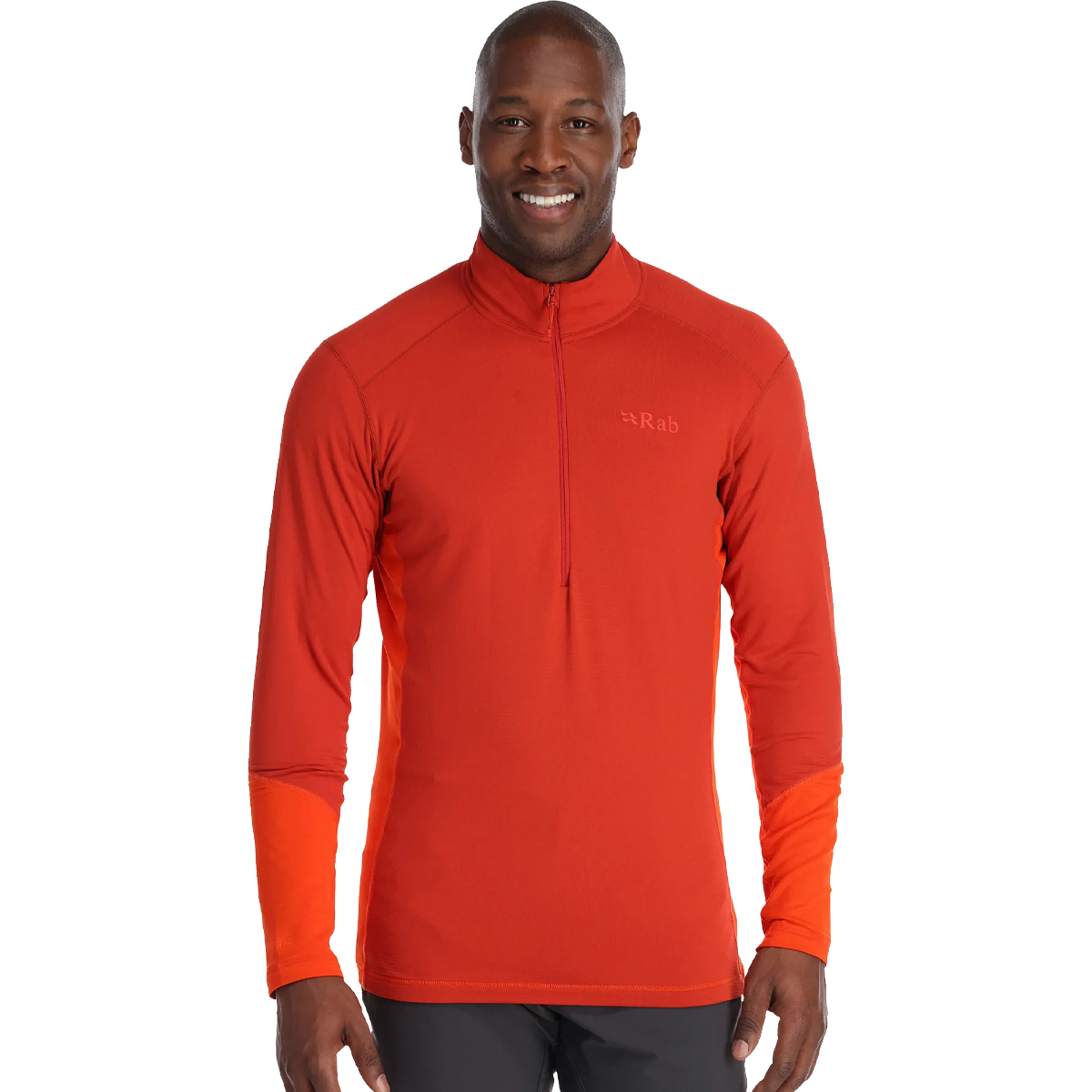 Rab mens pulse long shop sleeve zip tee
