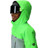 686 Youth Geo Insulated Jacket in BGRC-Borealis Green Colorblock hood