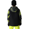 686 Youth Geo Insulated Jacket in LMHC-Lime Hemisphere Colorblock back