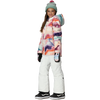 686 Youth Lola Insulated Pant in WHT White on model front left