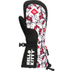 686 Youth Hello Kitty Heat Insulated Mitt in Hello Kitty White