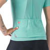 Castelli Women's Anima 4 Jersey in 457 Pool Blue back pockets