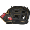 Rawlings R9 Outfield Glove - 12.75" Pro H-Web in black right  profile