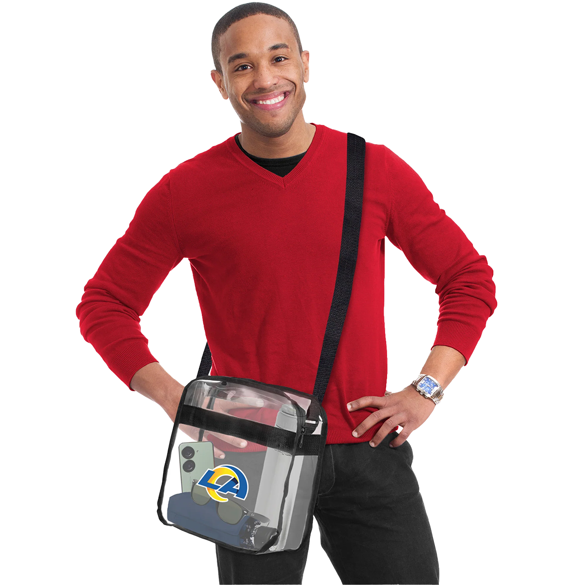 Rams Clear Carryall Crossbody alternate view