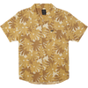 RVCA Men's Pop Floral Short Sleeve Shirt in Khaki