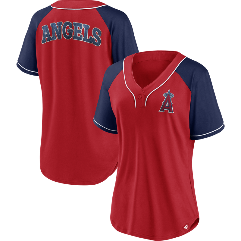 Women's Angels Heritage Poly League Diva, Fanatics Women's Angels Heritage Poly League Diva front and back
