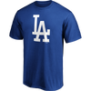 Fanatics Men's Dodgers Cotton Official Logo Short Sleeve in Royal Blue